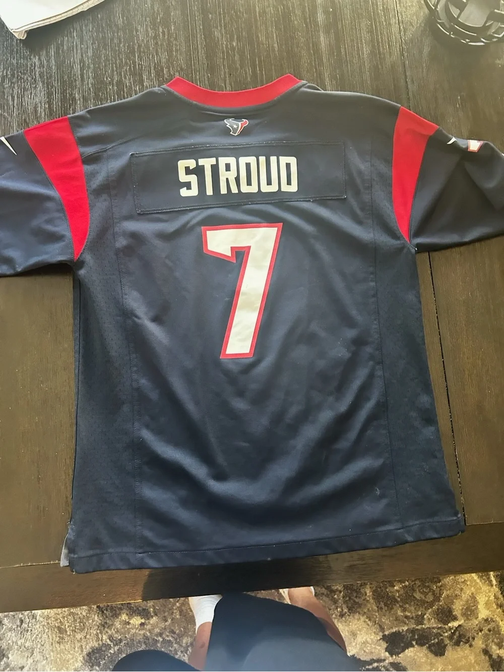 CJ Stroud Houston Texans #7 Kids Jersey - Navy and Red